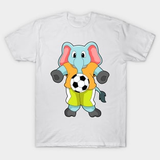 Elephant at Soccer Sports T-Shirt